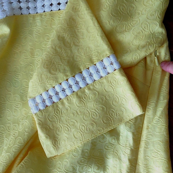 Lilly Pulitzer Bees Knees Tunic‎ Jacquard Floral Lemon Sorbet Women's Size 2 NWT - Picture 5 of 16